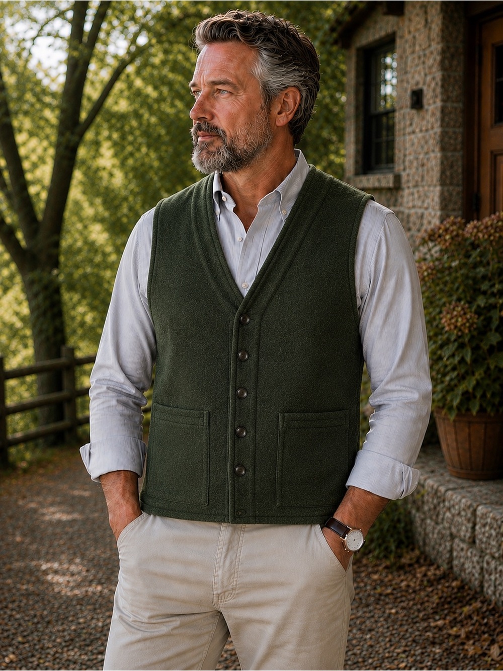 Filson Men's Mackinaw Wool Vest XL Forest Green